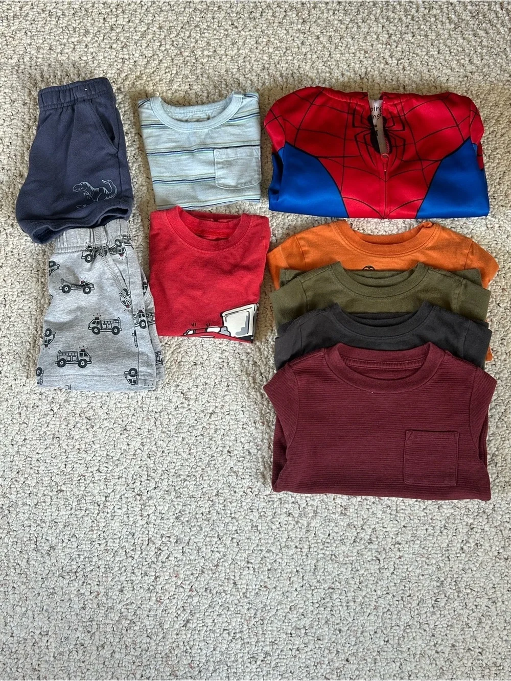 Boys Clothing Bundle Spider-Man Hoodie Shirts Pants Garanimals Outfit Lot 2T
